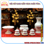 Bộ Sứ Cao Cấp Sen Mới Tím