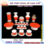 Bộ Sứ Cao Cấp Hoa Văn Đỏ