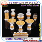 Bộ Sứ Cao Cấp Hoa Văn Vàng