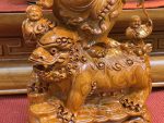 Tượng Di Lạc Ngũ Phúc đứng trên nghê Gỗ Hương Đá cao cấp - Ảnh 2