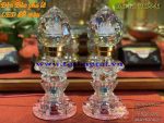 Đèn đào pha lê hoa sen (LED) trang trí bàn thờ MS 441D - Ảnh 2