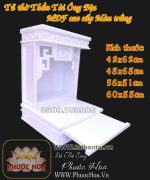 Tủ thờ Ông Địa Thần Tài màu trắng cao cấp - Ảnh 3