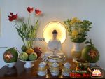 Hào Quang LED vòng tròn Decor Tượng Phật- Đế kim loại - Ảnh 2