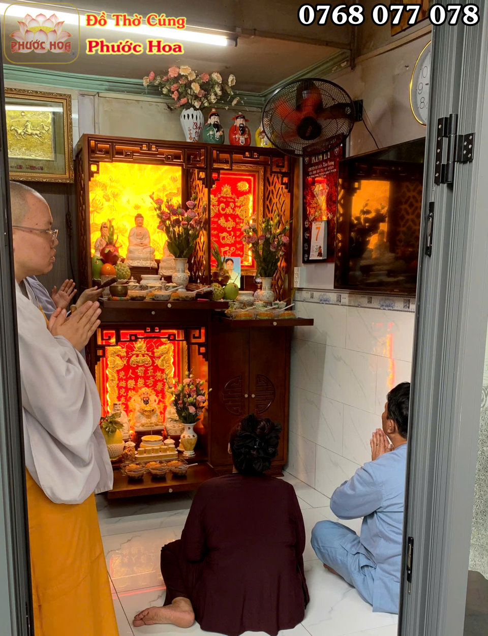 TỦ THỜ 2 TẦNG ĐÔI