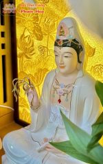 Tượng quan âm sứ cao cấp gy053