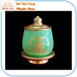 Chung nắp đá xanh ngọc cao cấp
