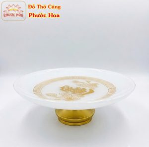 Dĩa trái cây đá trắng cao cấp