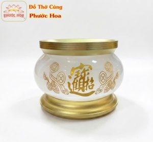 Lư hương đá trắng cao cấp