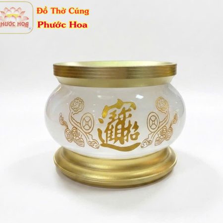 Lư hương đá trắng cao cấp