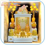 Bộ thờ đá thạch anh cao cấp