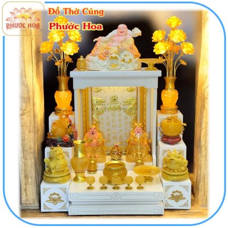 Bộ thờ đá thạch anh cao cấp