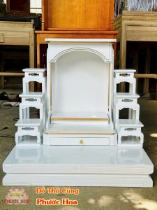 Trọn bộ tủ thờ trắng
