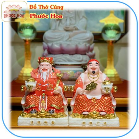 Tượng Thần Tài Ông Địa Bột Đá Cao Cấp Có 4 Màu