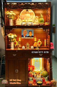Tủ thờ 3 tầng ngang 1m27