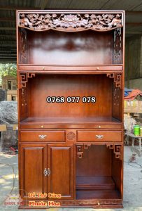 Tủ thờ 3 tầng kích thước lớn